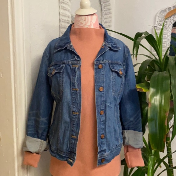 🤍 J. Crew Classic Denim Blue Jacket Size S/M - Picture 2 of 6